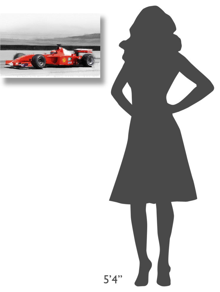 "Ferrari F1 Laguna Seca Watercolor" Fine Art Print