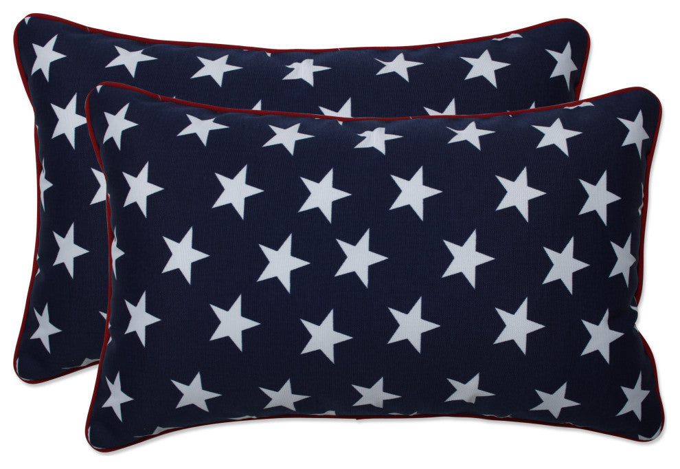 Macey Americana Rectangular Throw Pillow, Set of 2