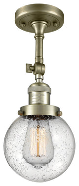 Innovations Lighting 201F-Ab-G204-6 1 Light 6 Inch Semi-Flush Mount