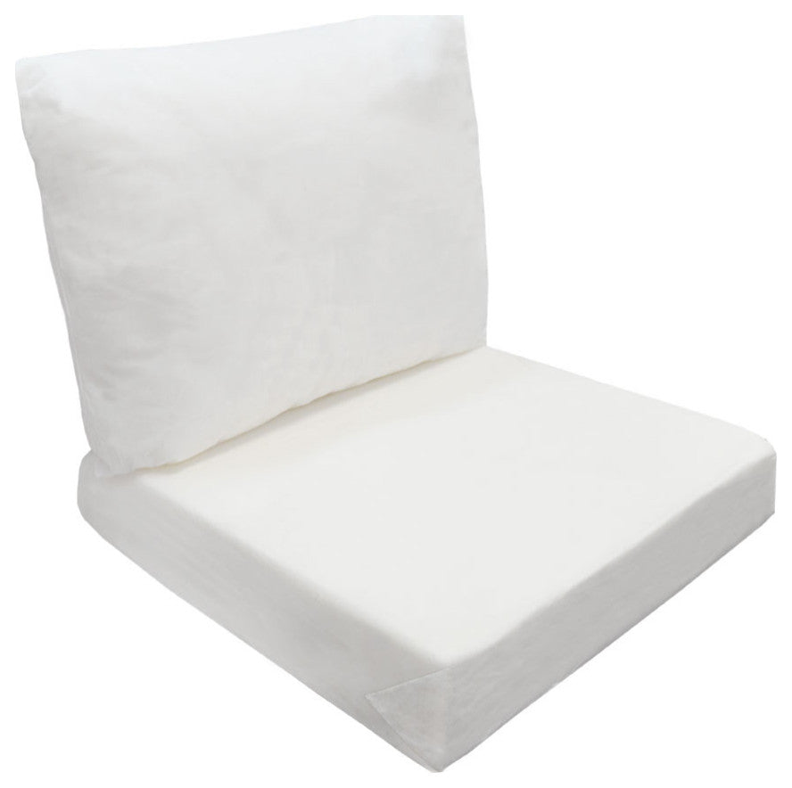 Large 26" x 30" x 6" Deep Seat Cushion Insert Foam Back Polyester Fill Fiber
