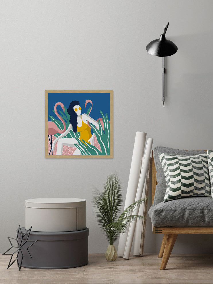 "Eco Adventures" Framed Painting Print, 24"x24"