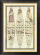 "Globo Terrestre II, 1792"  by Giovanni Maria Cassini, 25x34"