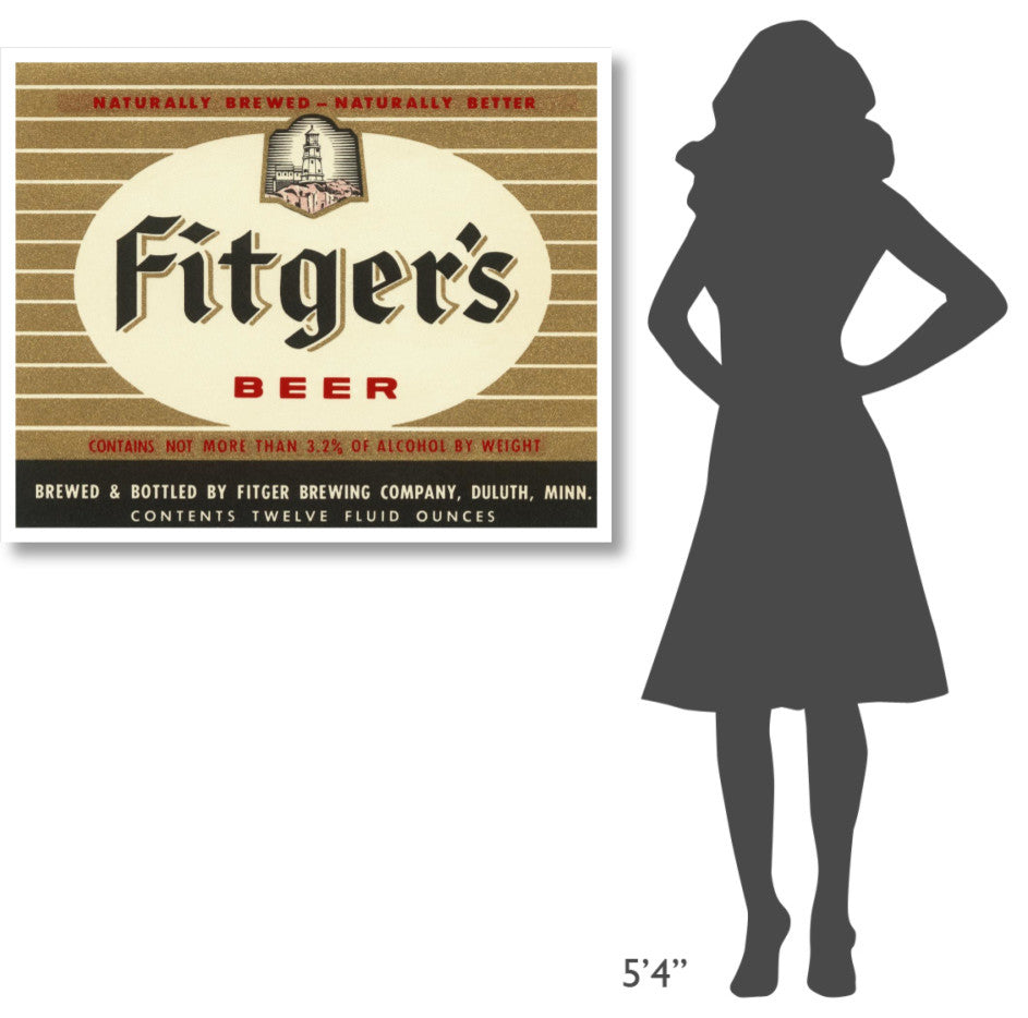 "Fitger's Beer" Digital Paper Print by Vintage Booze Labels, 42"x34"
