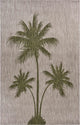 8" x 10" Green Palm Tree Indoor Outdoor Area Rug