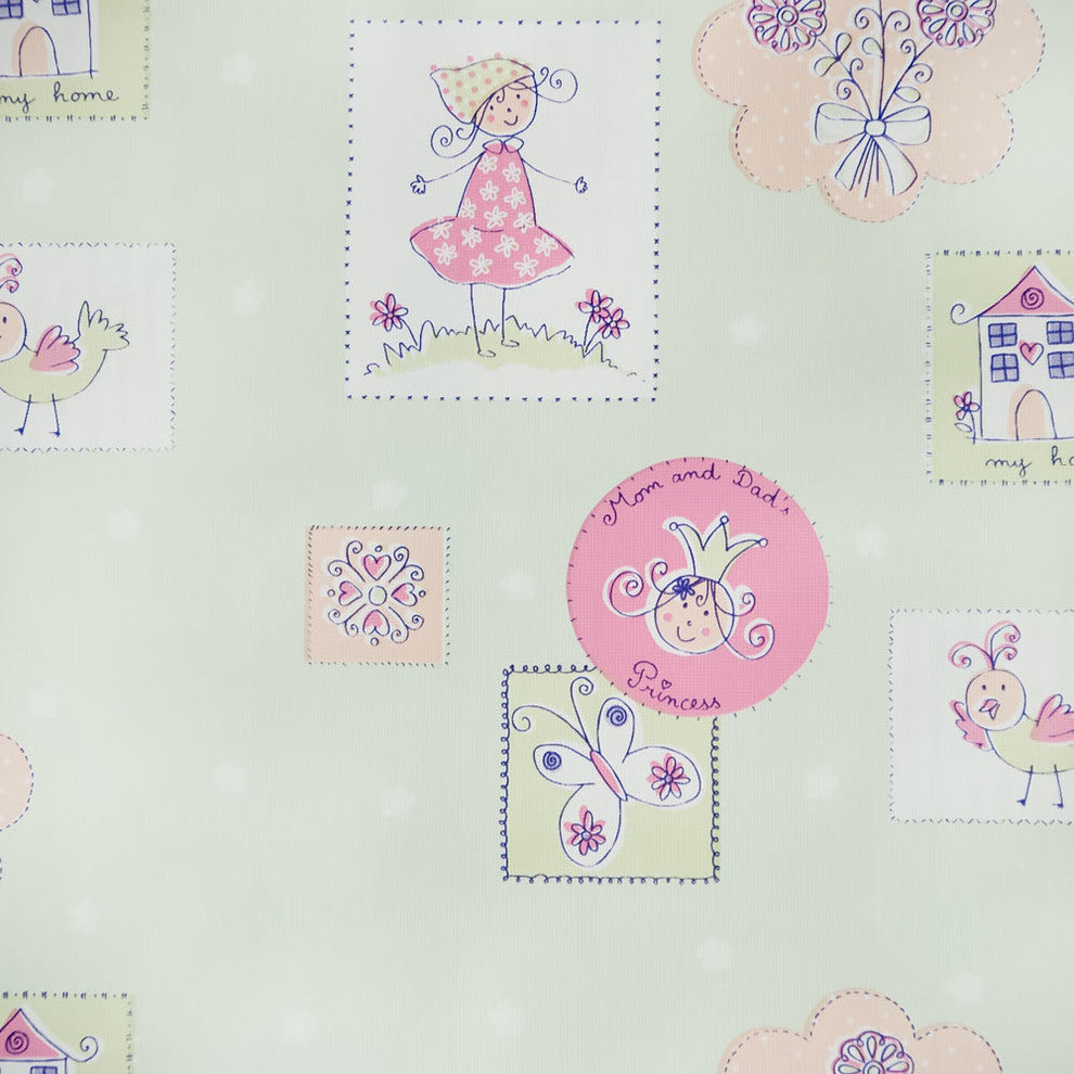 Little Princess Honeydew - Vinyl Self-Adhesive Wallpaper Prepasted Decor (Roll)