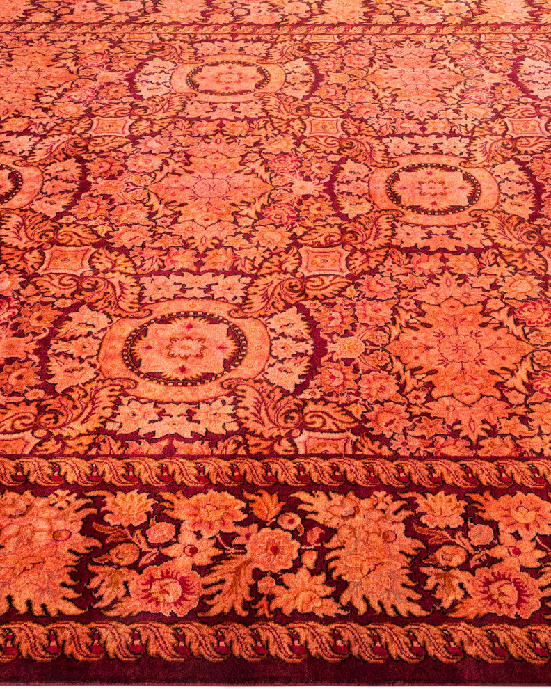 Fine Vibrance, One-of-a-Kind Hand-Knotted Area Rug Purple, 6' 2 x 9' 2