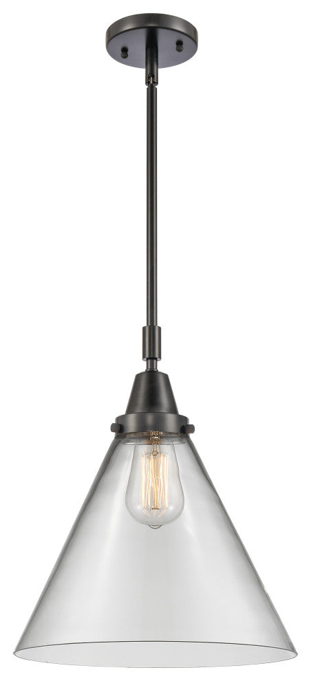 Innovations Lighting 447-1S-BK-G42-L Cone 1 Light 12" Mini Pendant