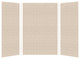 Transolid SaraMar 36" X 48" X 72" Glue to Wall 3-Piece Shower Wall Kit, Cashew