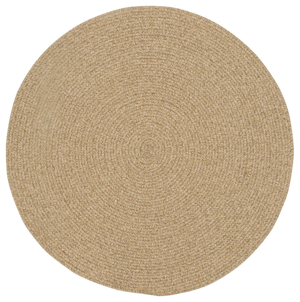 Capel Manteo Tan Hues 0050_700 Braided Rugs - 9' 6" Round