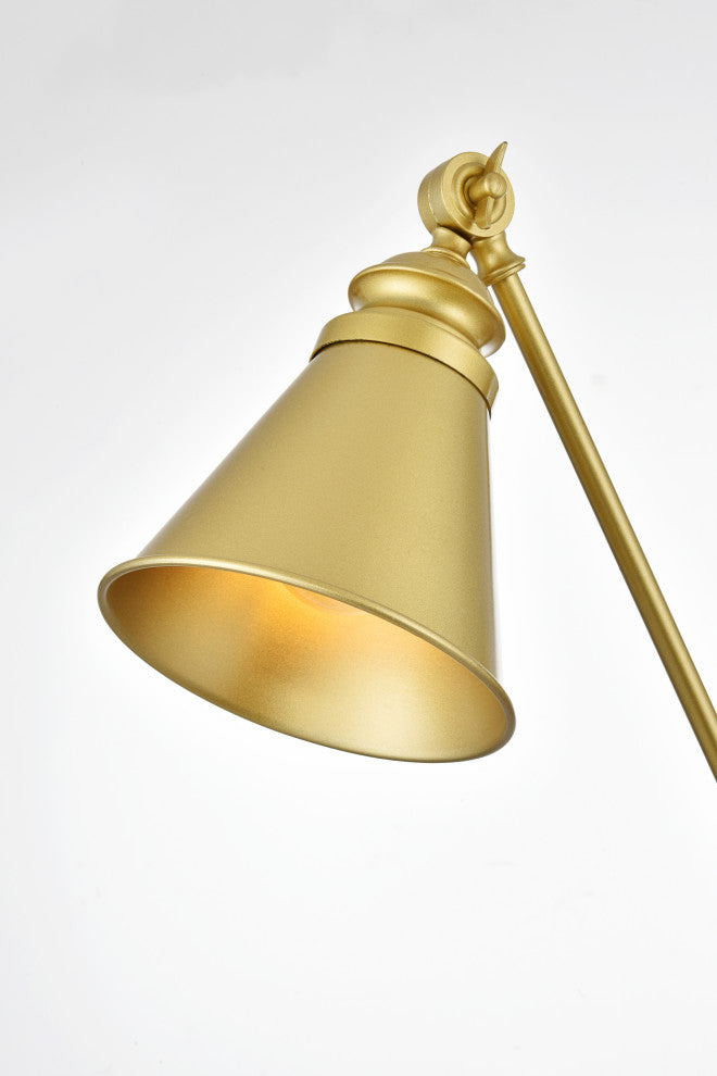 1 Light Brass Swing Arm Wall Sconce