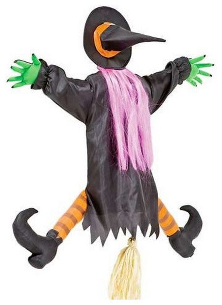 Gemmy Halloween Crashing Witch Decor, 24"