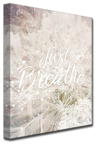 Just Breathe' Inspirational Canvas Art by Olivia Rose