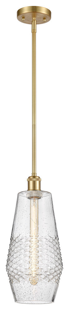 Innovations 516-1S-SG-G684-7 1-Light Mini Pendant, Satin Gold