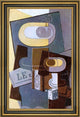 Juan Gris The Dice - 18" x 27" Framed Premium Canvas Print