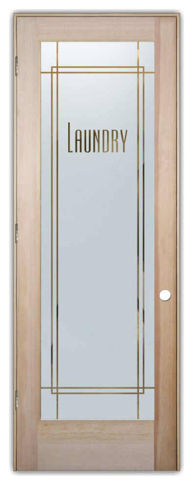 Laundry Door - Ultra Laundry - Douglas Fir (stain grade) - 32" x 96" - Knob...