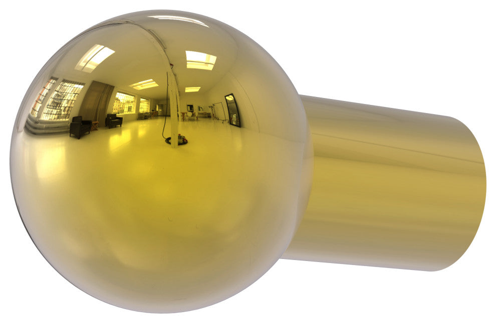 1-1/4" Cabinet Knob, Polished Brass