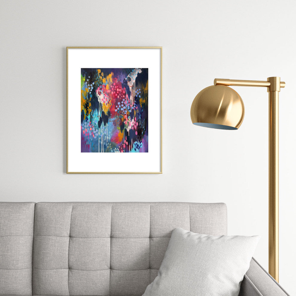 Stephanie Corfee Blue Velvet Metal Framed Art Print