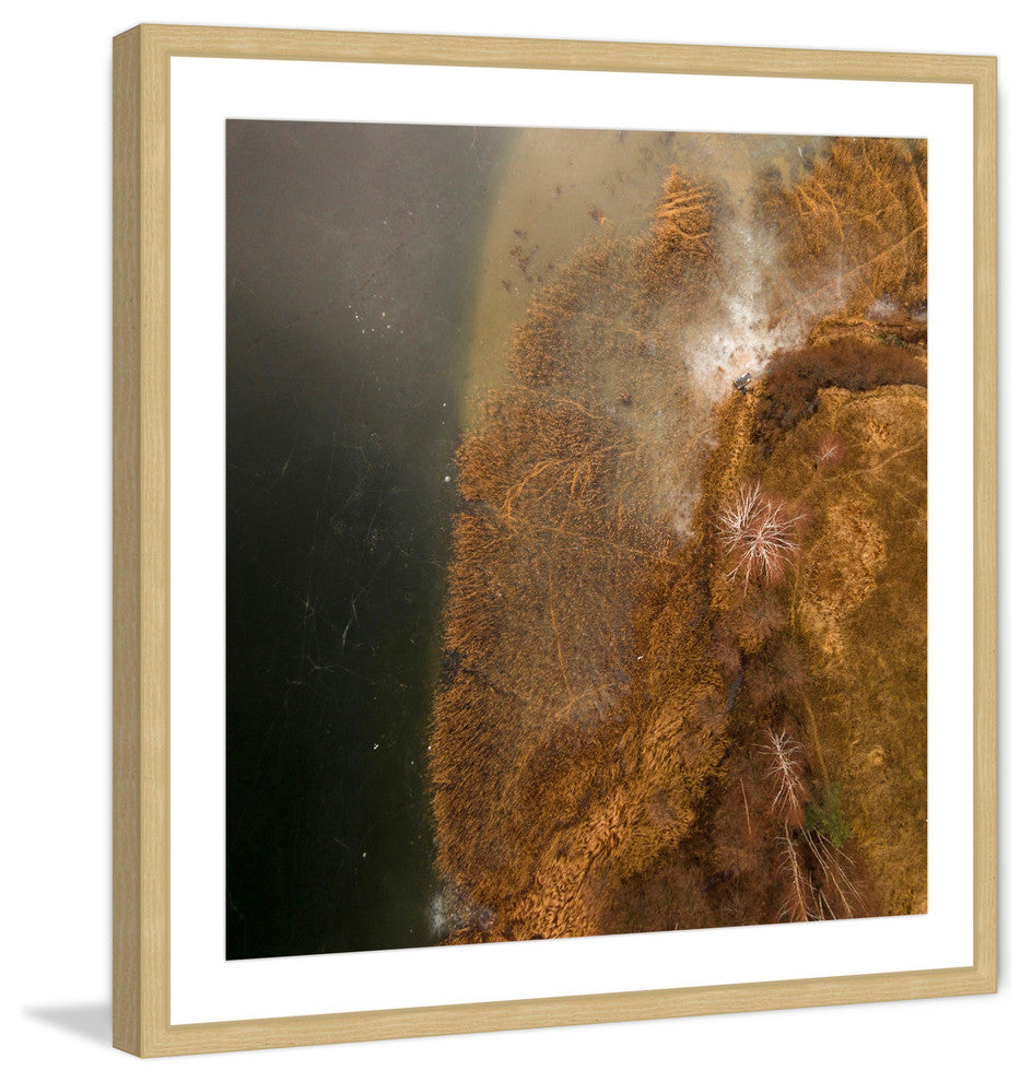 "Undersea Earth" Framed Print by Karolis Janulis