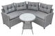 4 Pieces Outdoor Rattan Patio Sectional Sofa Set With Round Table