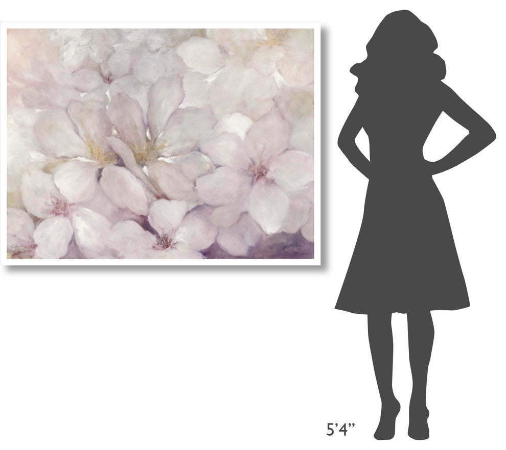 "Apple Blossoms" Digital Paper Print by Julia Purinton, 50"x38"