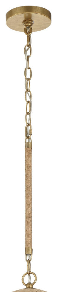 Crystorama Lighting Group JAC-10503 Jace 3 Light 20"W Pendant - Soft Gold