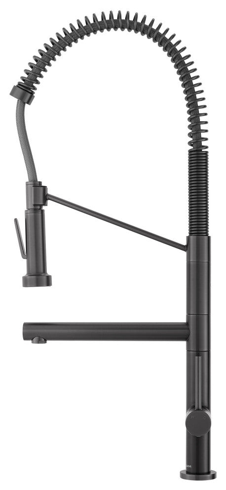 Nouvet Single Handle, Pull-Down Kitchen Faucet With Pot Filler, Gunmetal Grey