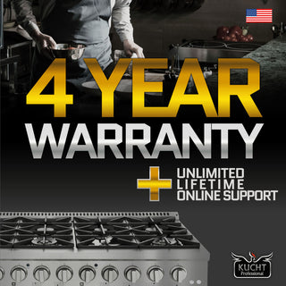 KUCHT Pro-Style 30" 4.2 cu. ft. Range, Red, Natural Gas