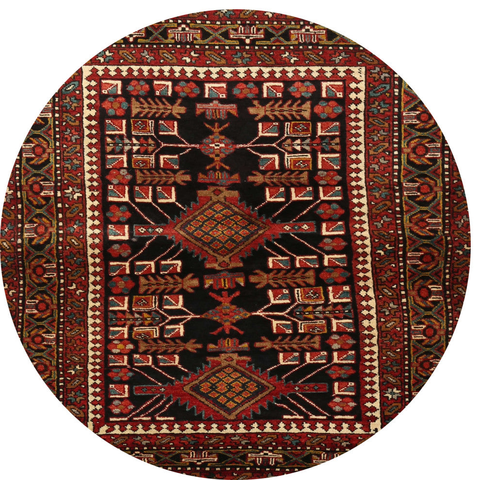 Ahgly Company Indoor Round Traditional Area Rugs, 3' Round