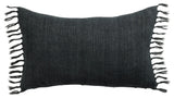 Jaipur Living Majere Solid Navy Poly Fill Pillow 13"X21" Lumbar
