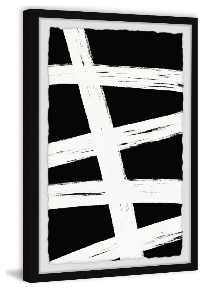 "Wooden Ties" Framed Painting Print, 16x24