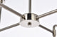 Helen 8-Light Pendant, Polished Nickel With Frosted Shade