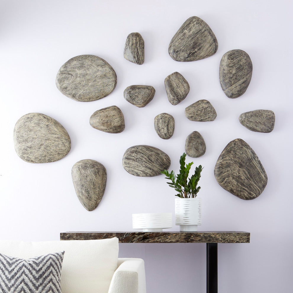 River Stone Wall Tile, Gray Stone, Small
