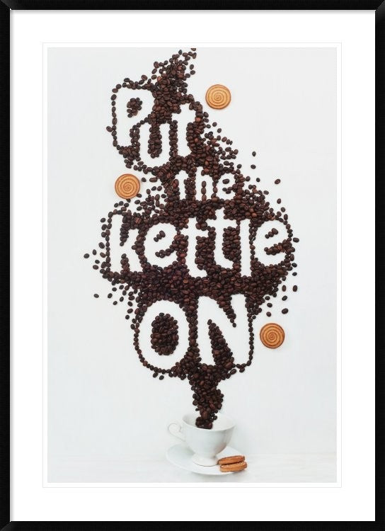 "Put The Kettle On!" Framed Digital Print by Dina Belenko, 32x44"