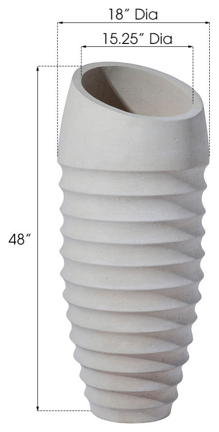 JP Planter, Roman Stone, Medium