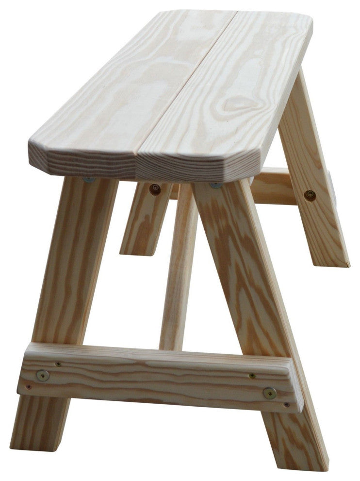 Pine Traditional Picnic Bench, Unfinished, 3 Foot