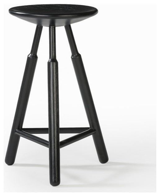 Dowel Solid Oak Counter Stool