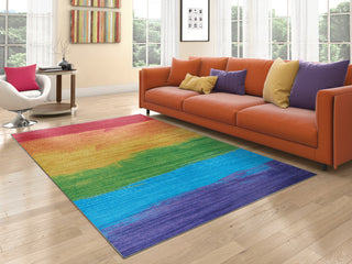 Couristan Rainbow Passion Multicolor Area Rug, 5' X 8'