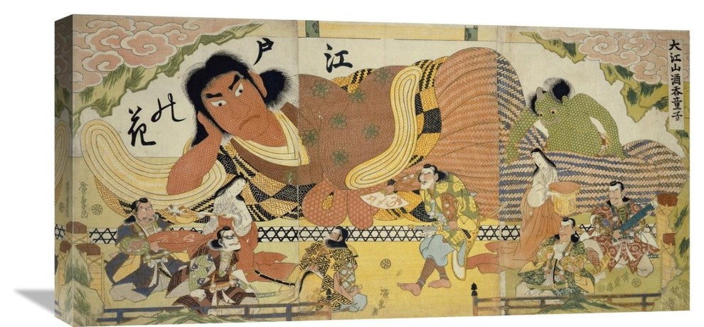 "Flower of Edo" Artwork, 30" x 14"