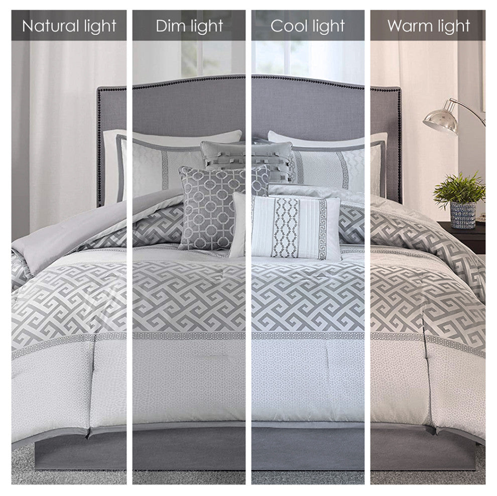 Madison Park Jacquard 7-Piece Comforter Set, Queen