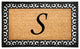 Calloway Mills Gabriel Monogram Doormat, Letter S