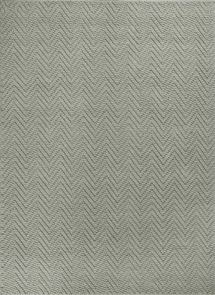 Porto 1224 Gray Heather Herringbone Rug, 27"x45", 2'x7'6" Runner