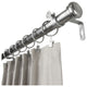 Rosen 1" Curtain Rod 28-48", Black, Satin Nickel, 48-84"