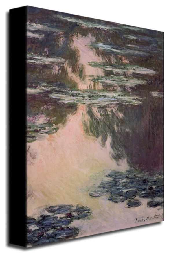 'Waterlilies with Weeping Willows' Canvas Art by Claude Monet