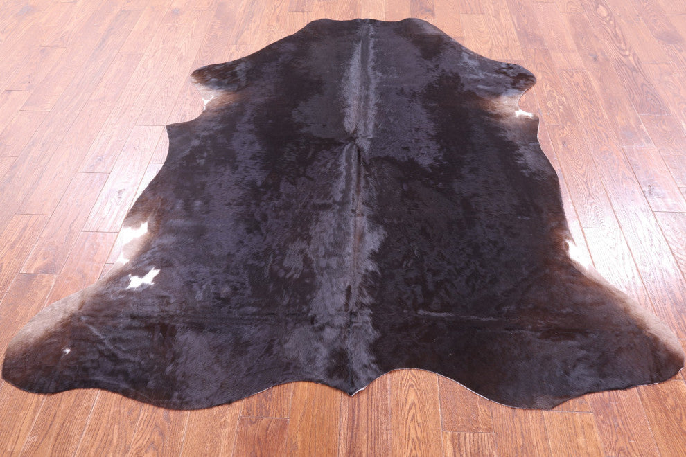 6' 8" X 6' 8" Organic Natural Hair-On Cowhide Area Rug C1507