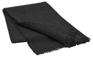 Merino Wool Throw, Magnet/Charcoal