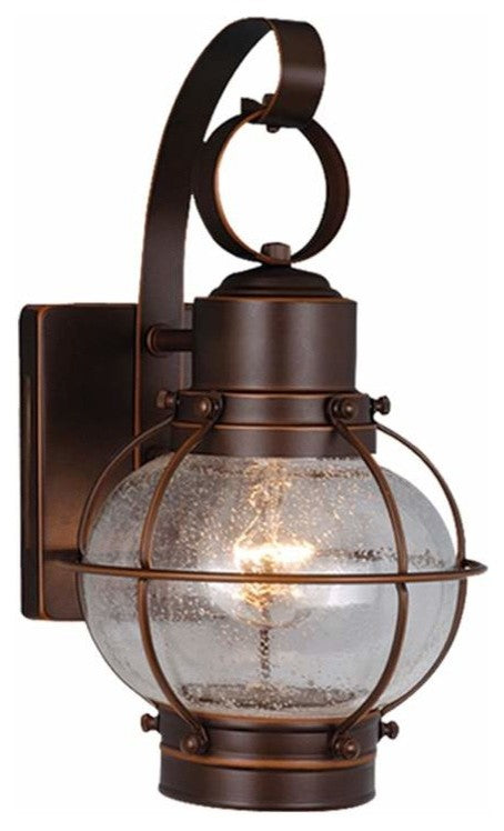Chatham 7" Outdoor Wall Light, Burnished Bronze