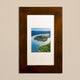 Concealed Picture Frame Medicine Cabinet, Caramel, 14"x24"