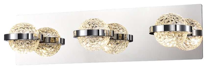 Ryder Bath Bar LED 3 Light BR Gold