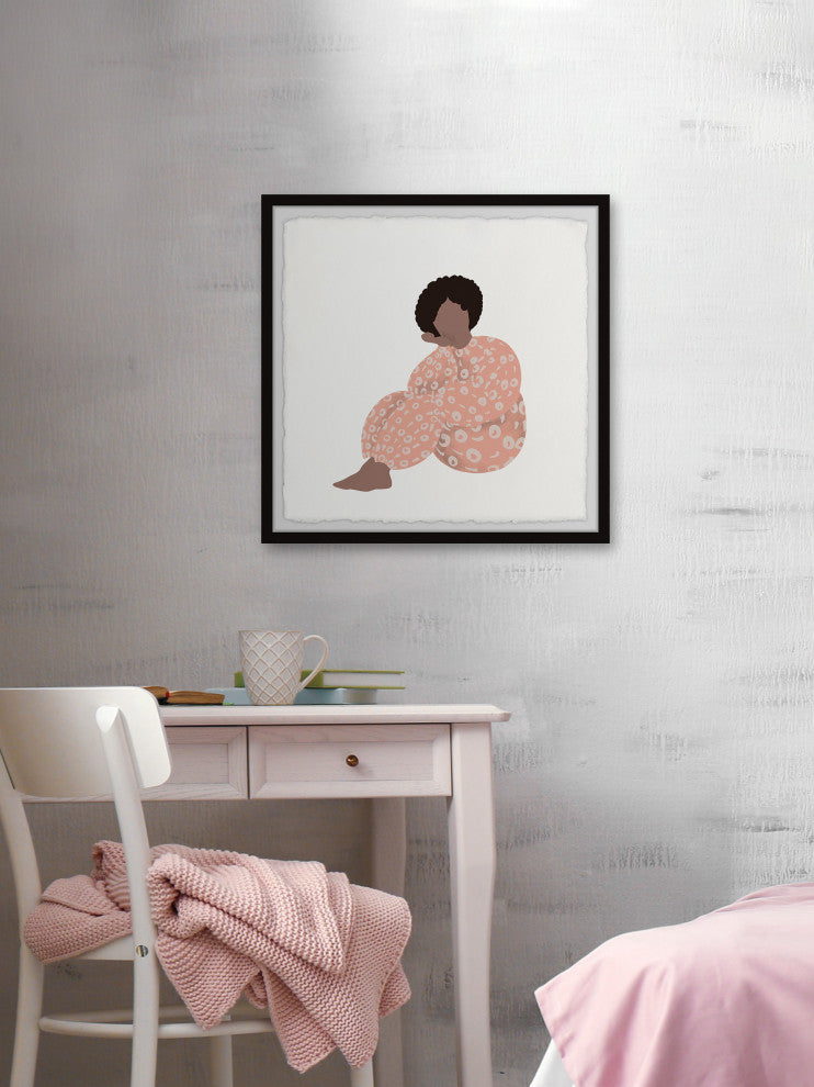 "I Just Found Myself" Framed Painting Print, 32x32