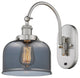 Bell Sconce, Brushed Satin Nickel, Plated Smoke, Plated Smoke